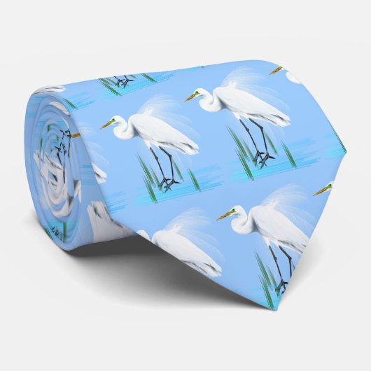 素晴らしい白鷺のタイ ネクタイ (ロール)