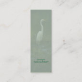 素晴らしい白鷺の写真のしおりのプロフィールカード スキニー名刺 (裏面)