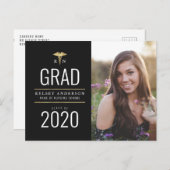 素晴らしい看護学校卒業発表 ポストカード (正面/裏面)