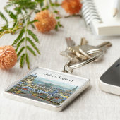 素晴らしい眺め、オックスフォード、イギリスの屋根上#1 キーホルダー (側面)