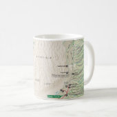 素晴らしい砂丘(コロラド州)はマグの地図を描きます コーヒーマグカップ (正面右)
