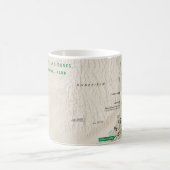 素晴らしい砂丘(コロラド州)はマグの地図を描きます コーヒーマグカップ (中央)