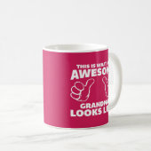 素晴らしい祖母のおもしろいな引用文 コーヒーマグカップ (正面右)