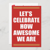 素晴らしい私達がFriendsgivingいかにであるか祝おう 招待状 (正面/裏面)