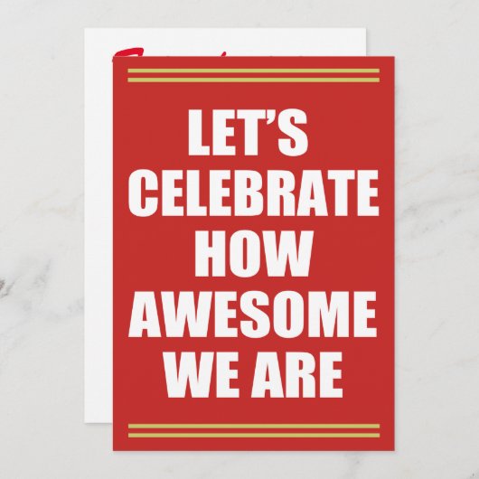 素晴らしい私達がFriendsgivingいかにであるか祝おう 招待状 (正面/裏面)