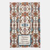 素晴らしい秋とブルーカスタマイズ可能 キッチンタオル (縦)