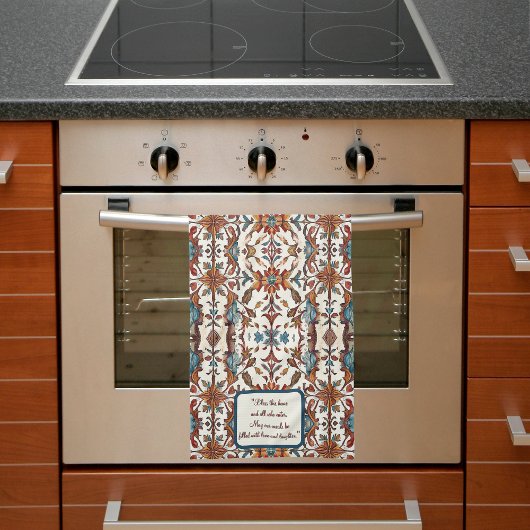 素晴らしい秋とブルーカスタマイズ可能 キッチンタオル