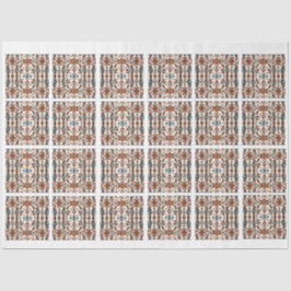 素晴らしい秋とブルータイルのデコページ 薄葉紙