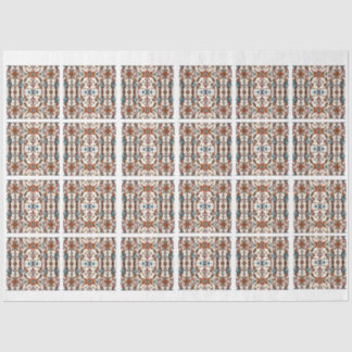 素晴らしい秋とブルータイルのデコページ 薄葉紙