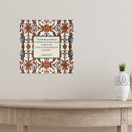 素晴らしい秋とブルー賛美ズ ポスター