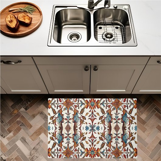 素晴らしい秋とブルー2x3 ドアマット