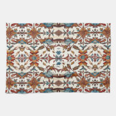 素晴らしい秋とブルー キッチンタオル (横)