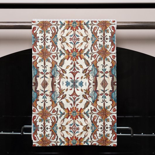 素晴らしい秋とブルー キッチンタオル