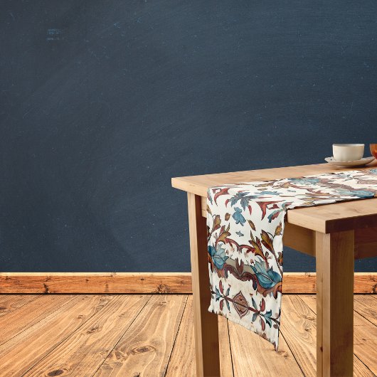 素晴らしい秋とブルー ショートテーブルランナー