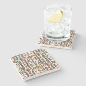 素晴らしい秋とブルー ストーンコースター (横)