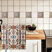 素晴らしい秋とブルー タイル