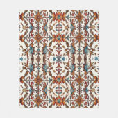 素晴らしい秋とブルー フリースブランケット (正面)