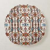 素晴らしい秋とブルー ラウンドクッション (正面)