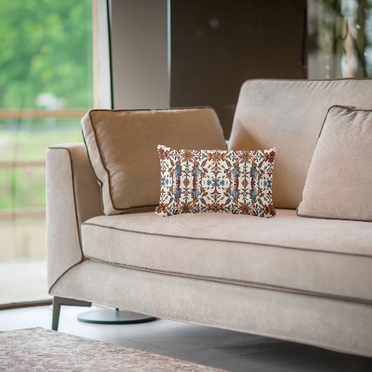 素晴らしい秋とブルー ランバークッション