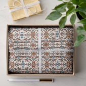 素晴らしい秋と青いタイルのデクパージュ 薄葉紙 (ギフト)