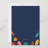 素晴らしい秋の写真招待状 招待状 (裏面)