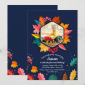 素晴らしい秋の写真招待状 招待状 (正面/裏面)