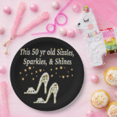 素晴らしい第50銀の靴の女王 ペーパープレート (パーティー)