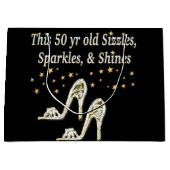 素晴らしい第50銀の靴の女王 ラージペーパーバッグ (正面)