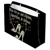 素晴らしい第50銀の靴の女王 ラージペーパーバッグ (裏面アングル)