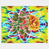 素晴らしい素晴らしいバラ フリースブランケット (正面(横))