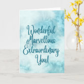 素晴らしい素晴らしい特別なYouカード カード (黄色い花)