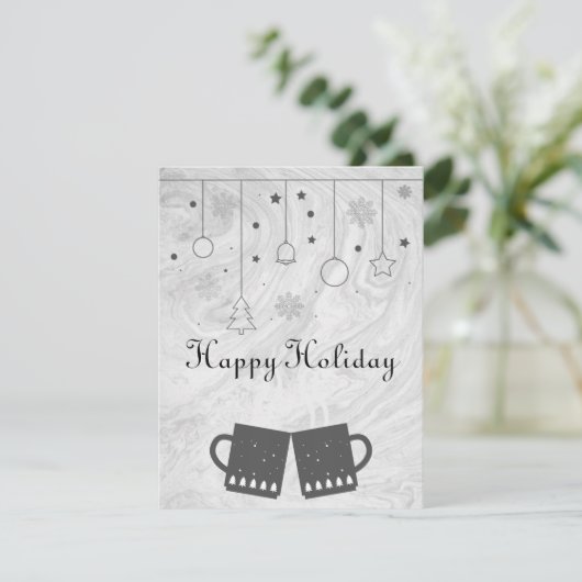 素晴らしい素晴らし灰色のクリスマスカップ シーズンカード (スタンド正面)
