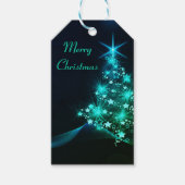 素晴らしい素晴らし豪華なクリスマスツリー ギフトタグ (正面)