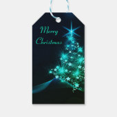 素晴らしい素晴らし豪華なクリスマスツリー ギフトタグ (裏面)