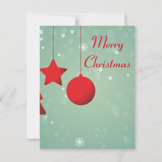 素晴らしい素晴らし、豪華なクリスマスボール シーズンカード (正面)