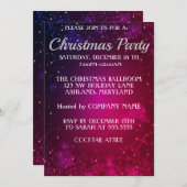 素晴らしい紫の輝きクリスマス 招待状 (正面/裏面)