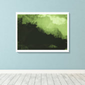 素晴らしい緑のデジタルランドスケープ絵画ズ キャンバスプリント (インサイチュ (ウッドフロア))