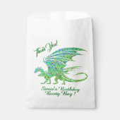 素晴らしい緑のモザイクのドラゴンありがとう フェイバーバッグ (正面)