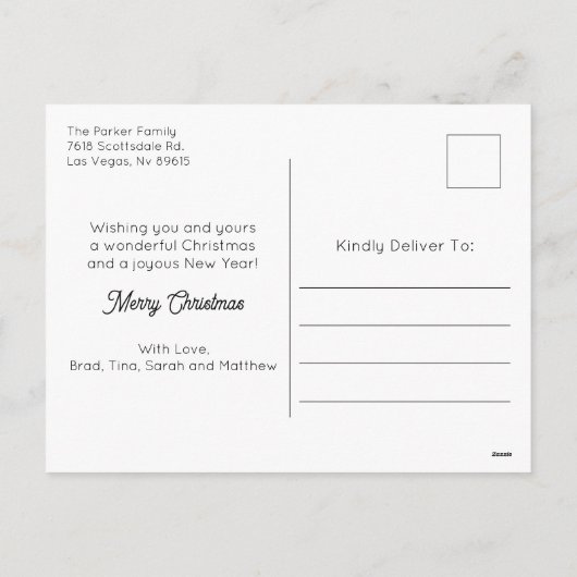 素晴らしい緑の写真だ シーズンポストカード (裏面)