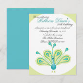 素晴らしい羽毛をした！ 招待状 (正面/裏面)