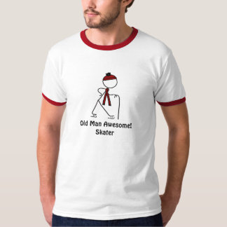 素晴らしい老人! スケート選手 Tシャツ