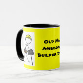 素晴らしい老人! 建築者の男。 マグ1 マグカップ (正面左)