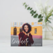 素晴らしい脚本モダン卒業発表 ポストカード (スタンド正面)