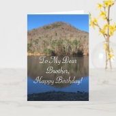 素晴らしい自然、ブラザーの誕生日カード カード (黄色い花)