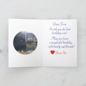 素晴らしい自然、ブラザーの誕生日カード カード (内部)