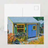 素晴らしい自転車の絵画 ポストカード (正面/裏面)