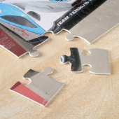 素晴らしい色のレーシングカー ジグソーパズル (側面)