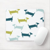 素晴らしい色の美しいダックスフント マウスパッド (マウス)