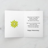 素晴らしい花の記念日カード カード (内部)