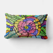 素晴らしい花モダン芸術 ランバークッション (正面)